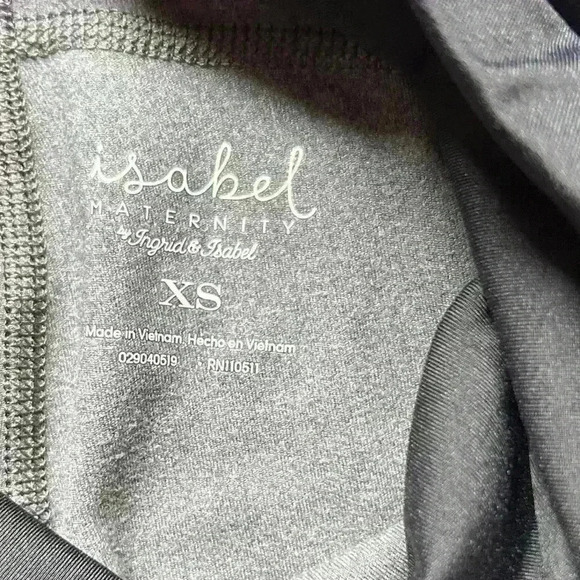 NWT Isabel Maternity Active Capri Pant + Crossover Panel Size XS - Picture 4 of 7